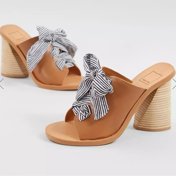 DOLCE VITA Amber Leather Heeled Sandal SZ 7.5 BRAND NEW - Picture 3 of 14